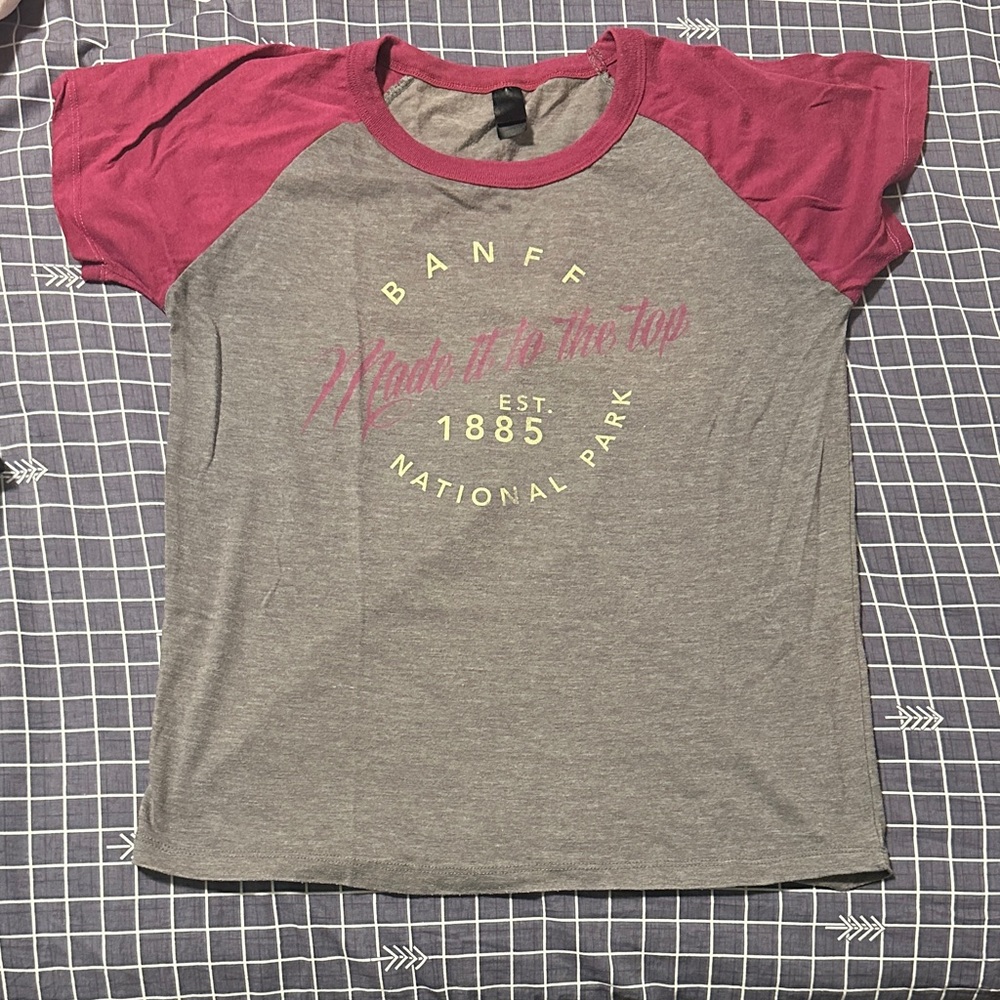 Gray and Pink Graphic Tee